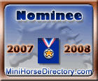 This website has been nominated for the Award of Excellence by MiniHorseDirectory.com